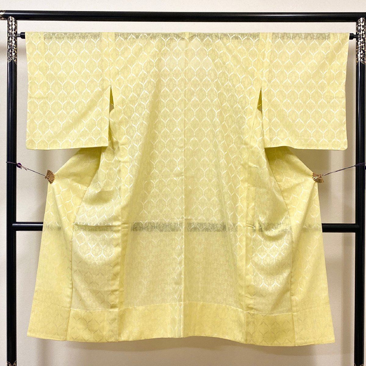 着物月花 紋紗 装飾花文様 夏道中着 未使用品 正絹 ちりよけ 和装コート 夏着物 スリーシーズン 春夏秋 ガード加工 tki675