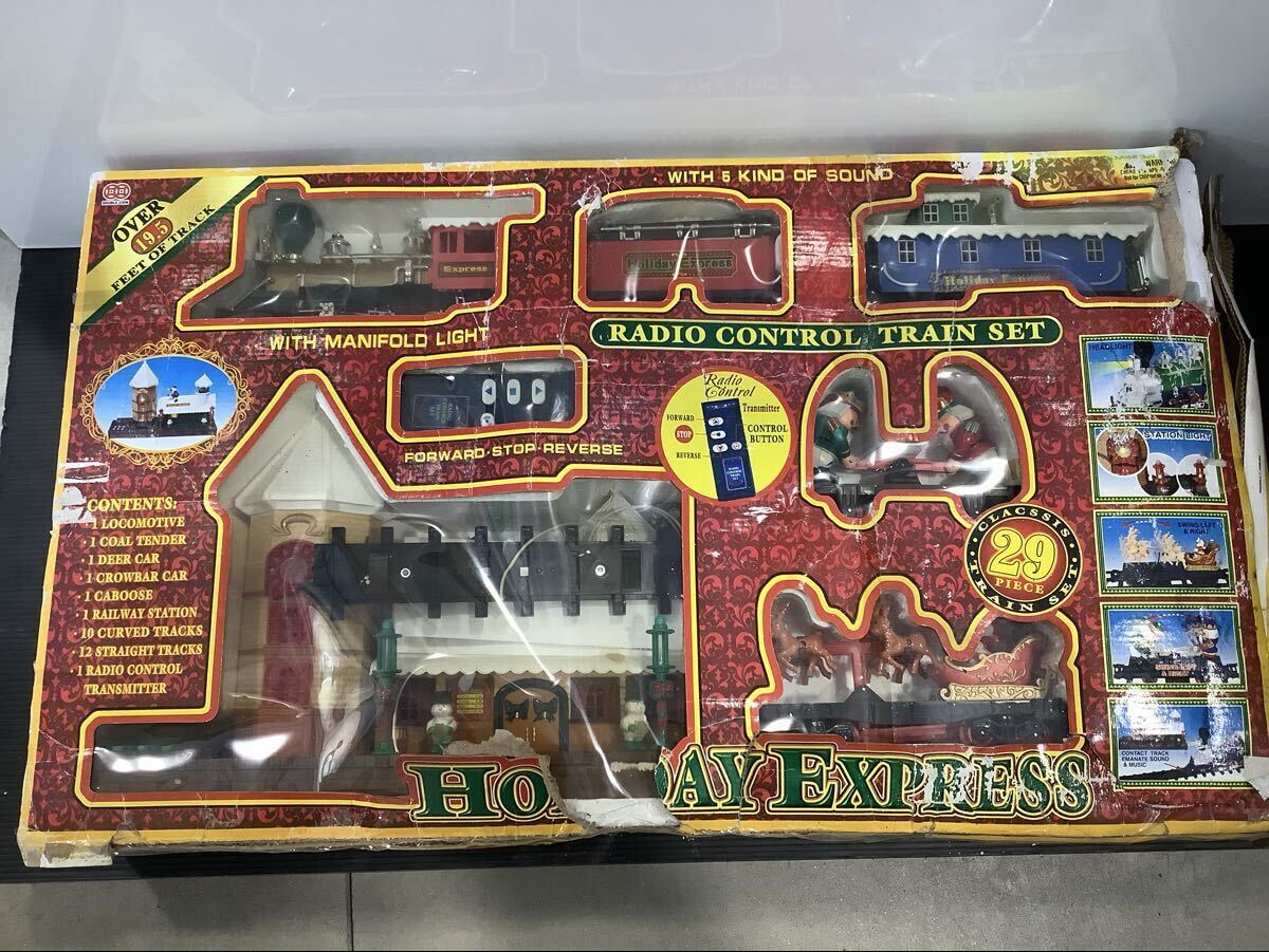 HOLIDAY EXPRESS ホリデイ エクスプレス トレイン クリスマス サンタクロース 鉄道模型 Gゲージ 動作未確認 ジャンク品HI041301