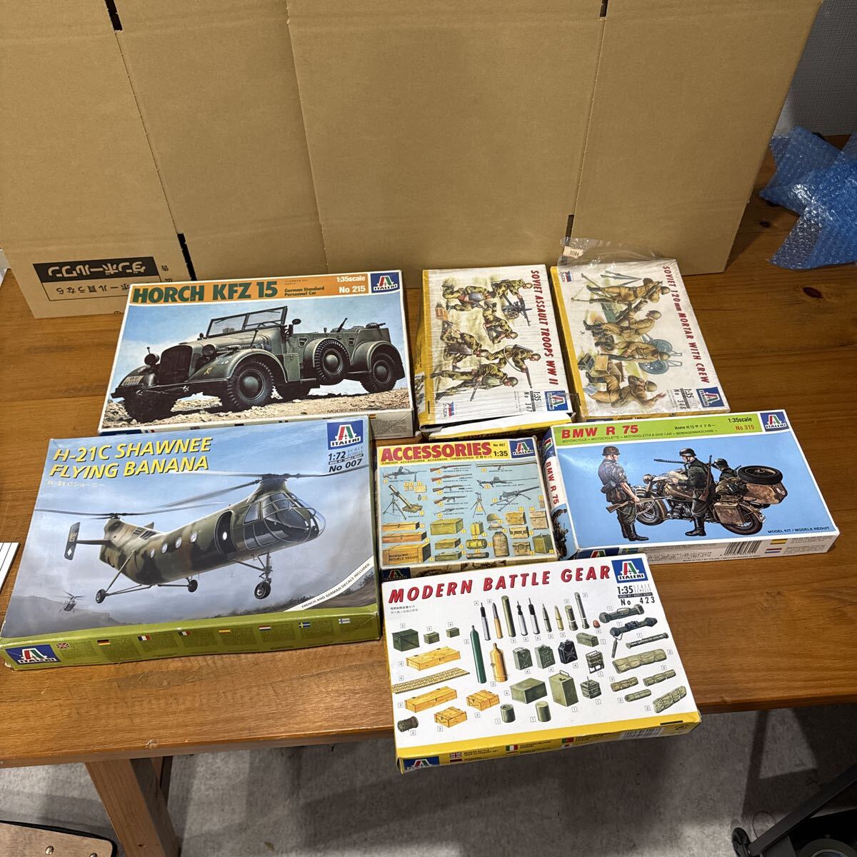 OYF871【未組立★】ITALERI イタレリ プラモデル 戦車 軍用機 戦闘機 輸送車 歩兵 武器セット ドイツ軍 ソビエト軍 保管品