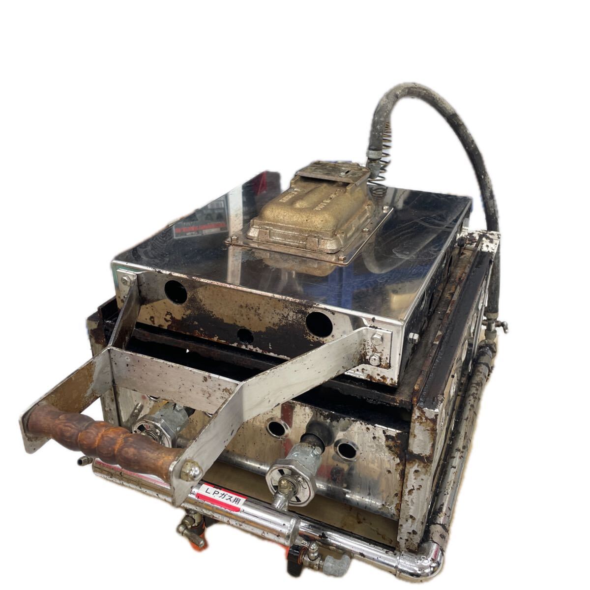 MTA557 リンナイ LPガス用　イカ焼き器　プレス式　TYPE R-402-2 業務用　動作未確認　現状品