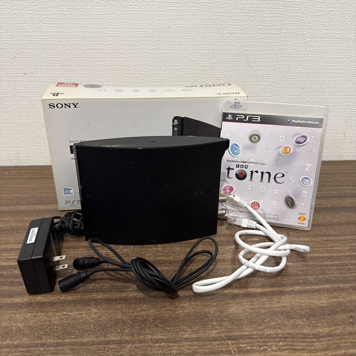 OYF952 SONY ソニー nasne ナスネ CECH-ZNR2J Playstation3 torne ネットワークレコーダー メディアストレージ 通電のみ確認 現状品 箱付き