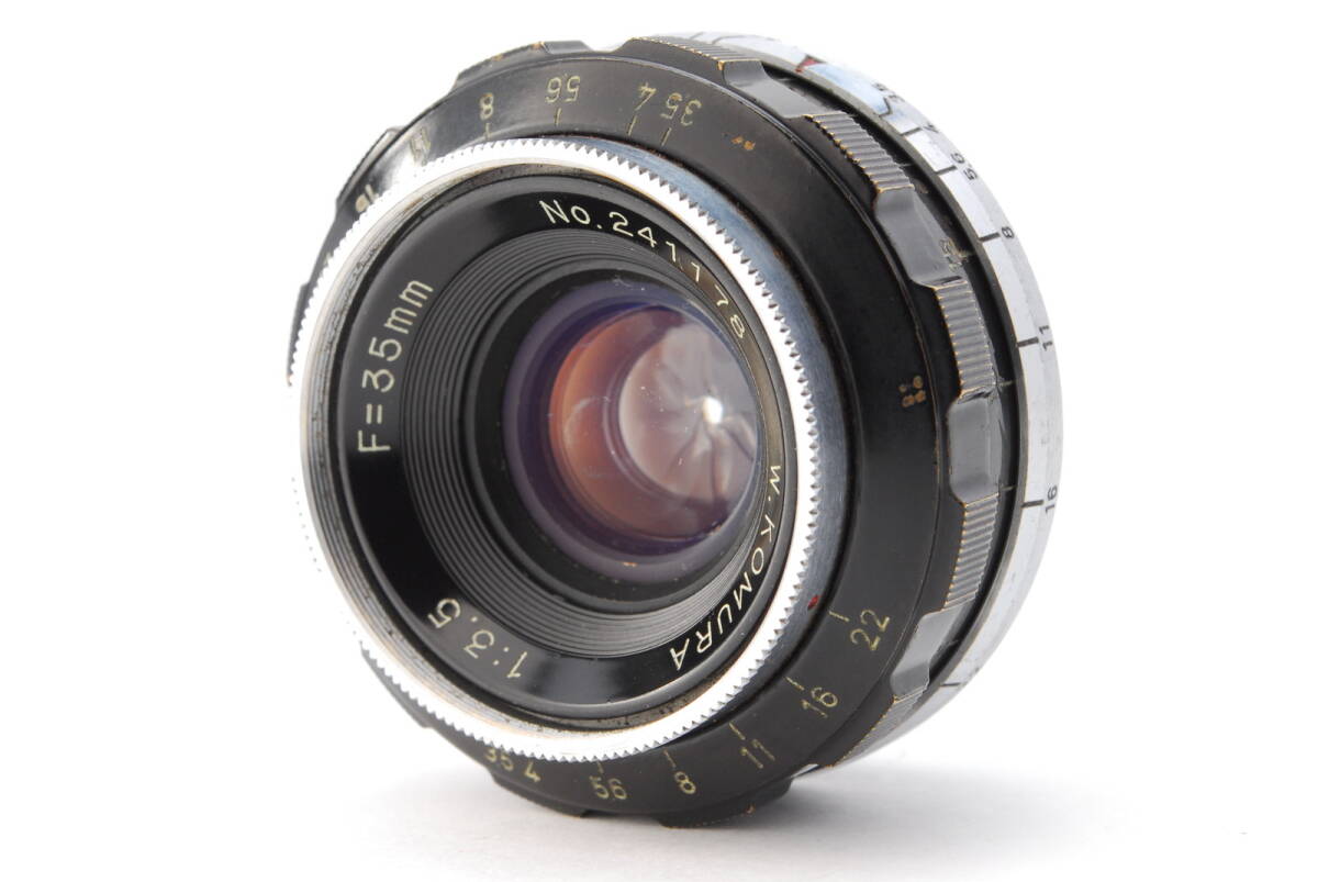 【現状品】Sankyo Koki 三協光機 W-Komura コムラ― 35mm F/3.5 MF 準広角 単焦点レンズ Leica ライカ L39マウント用 #V2306