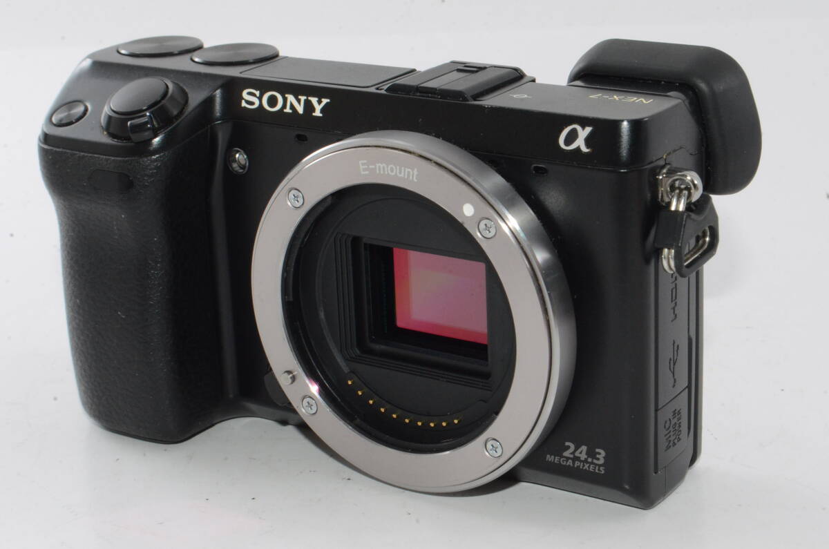 【外観並級】SONY ミラーレス一眼カメラ α NEX-7 ボディ ブラック　#h12716