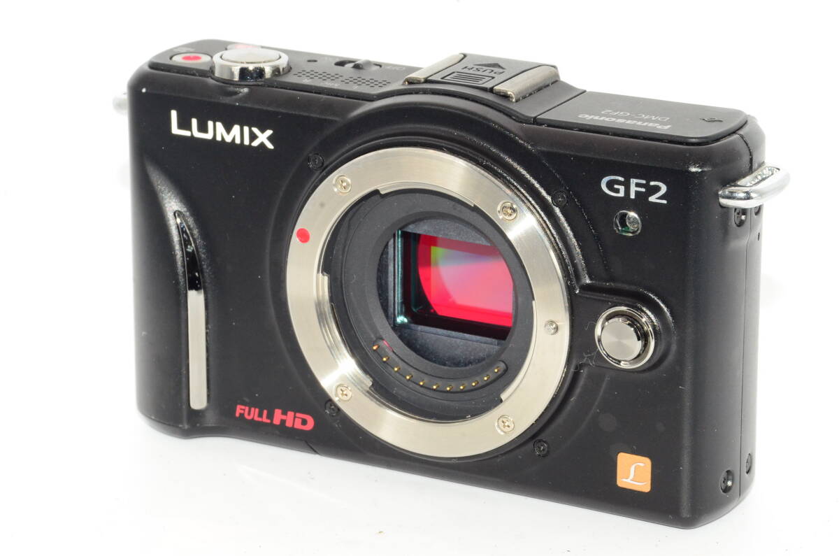 【外観特上級】Panasonic パナソニック LUMIX DMC-GF2 ブラック ボディ　#j13265