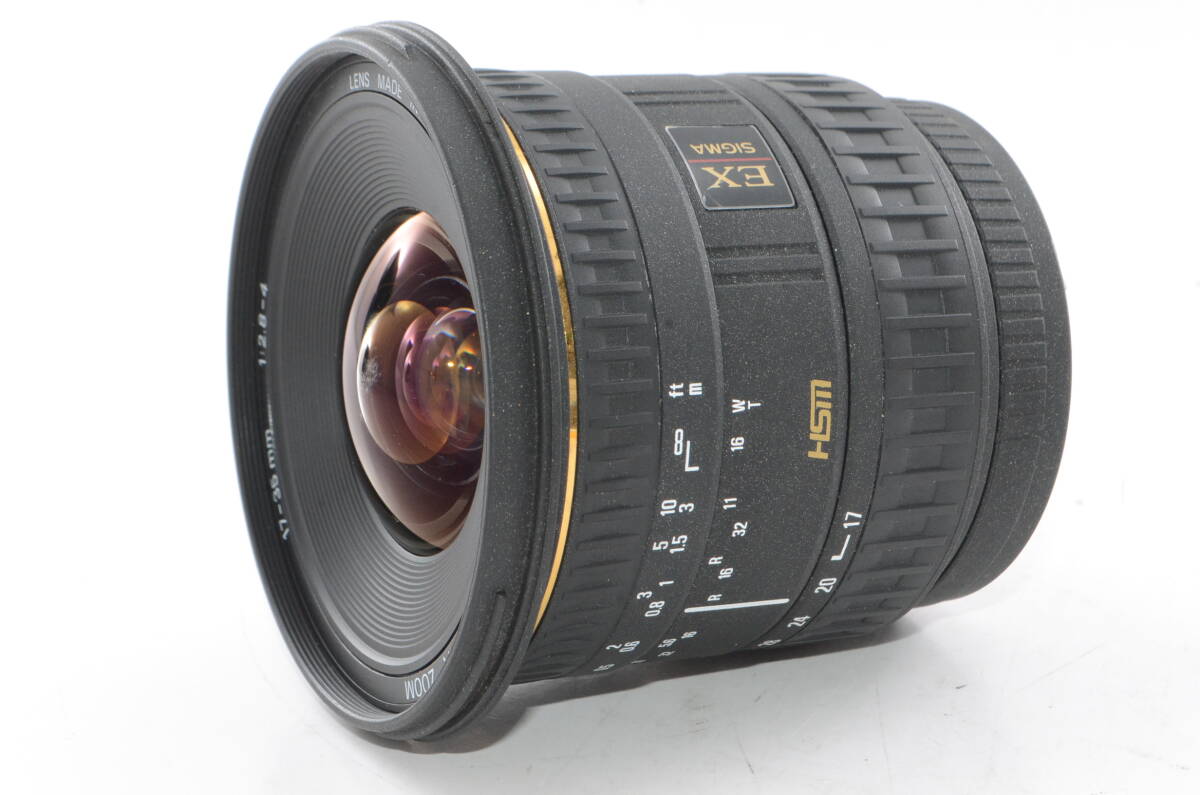 【外観特上級】SIGMA EX 17-35mm F2.8-4 HSM Aspherical キャノン用　#h12728