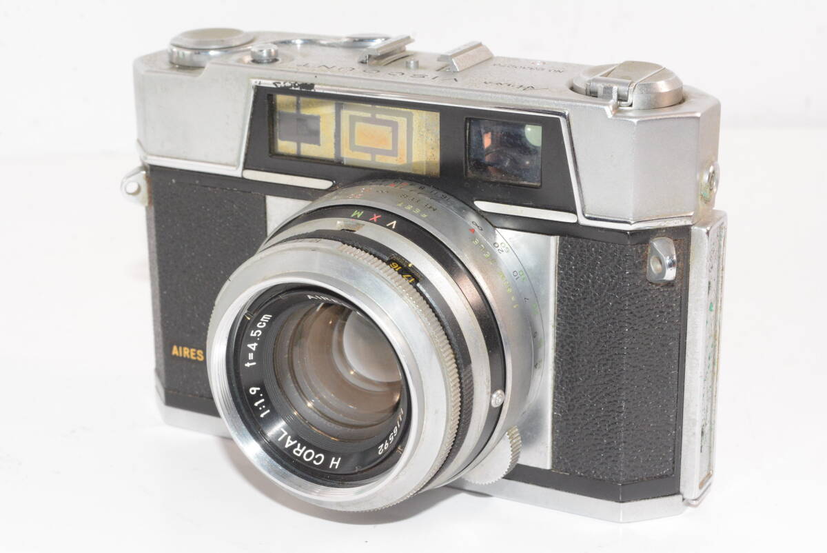 【外観並級】 アイレス Aires VISCOUNT H CORAL F1.9 4.5cm 　#u12443