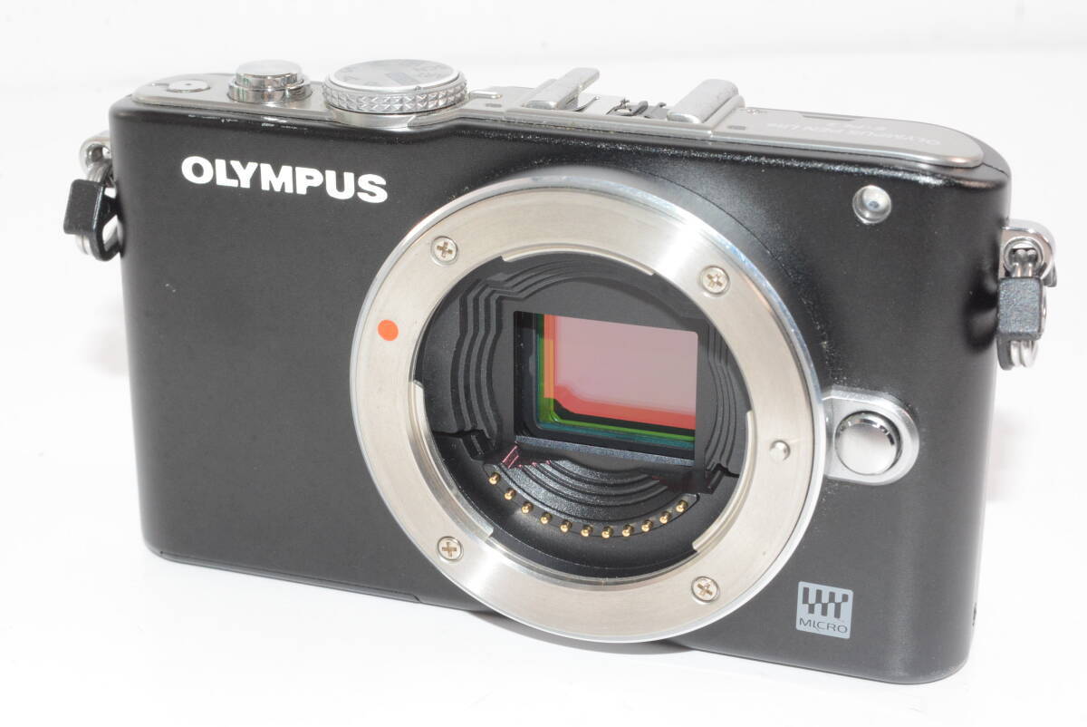 【外観特上級】OLYMPUS オリンパス PEN E-PL3 ブラック ボディ　#u12448