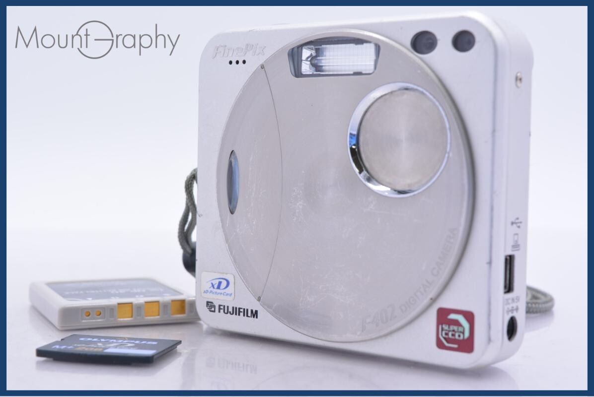 【動作保証】 富士フィルム FUJIFILM FinePix F402 バッテリー、ストラップ、メモリカード付 同梱無料 #am5723