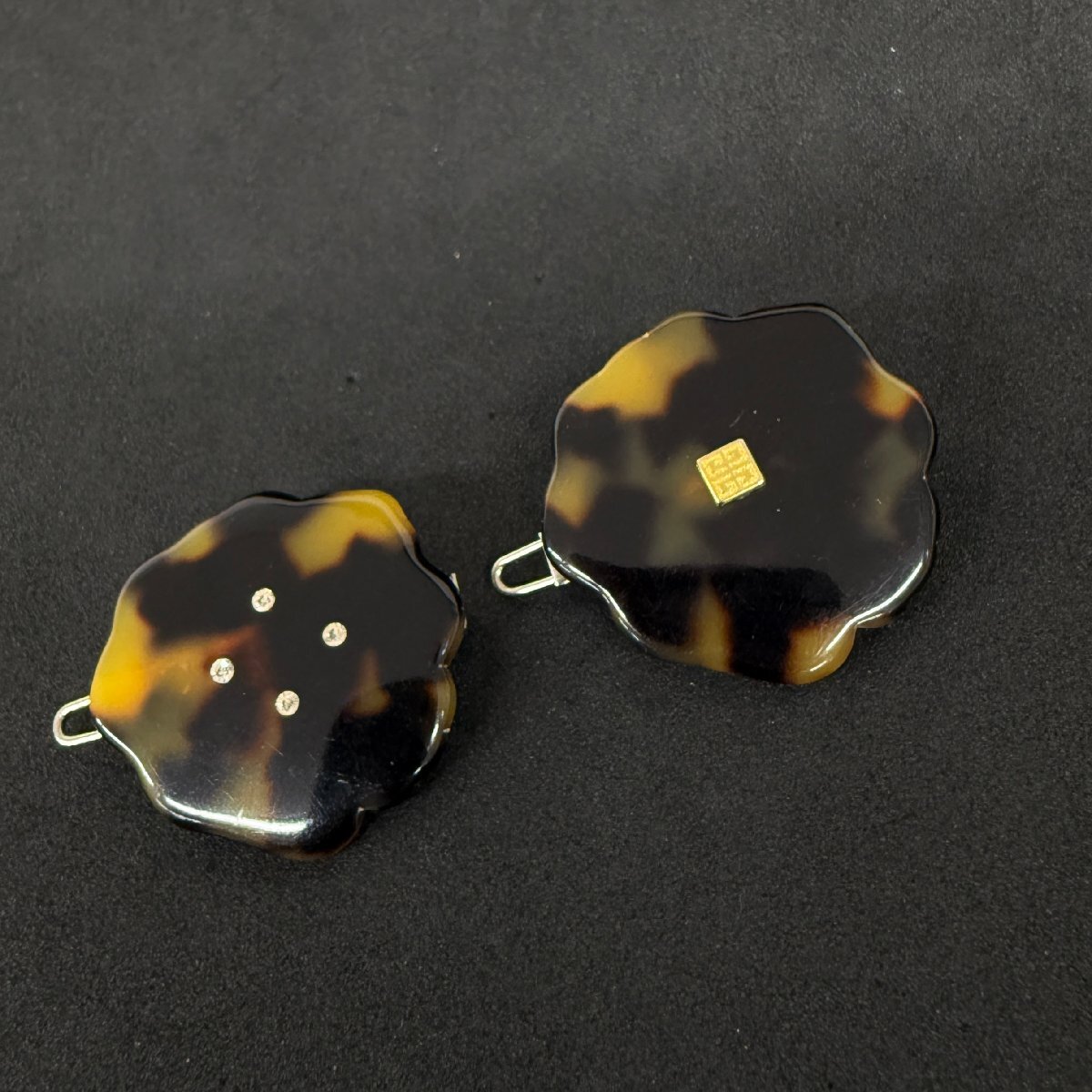 1円1スタ GIVENCHY ジバンシー ヴィンテージ ヘアクリップ バレッタ べっ甲柄 レディース 【参考価格￥4000-】