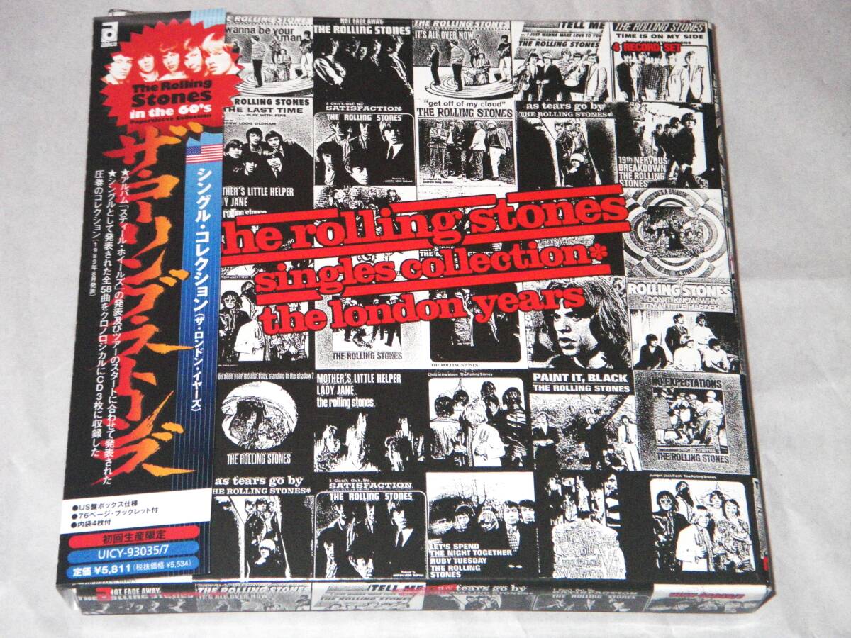 ●ザ・ローリング・ストーンズ【THE ROLLING STONES SINGLE COLLECTION／THE LONDON YEARS】CD×3／紙ジャケBOX／美品●