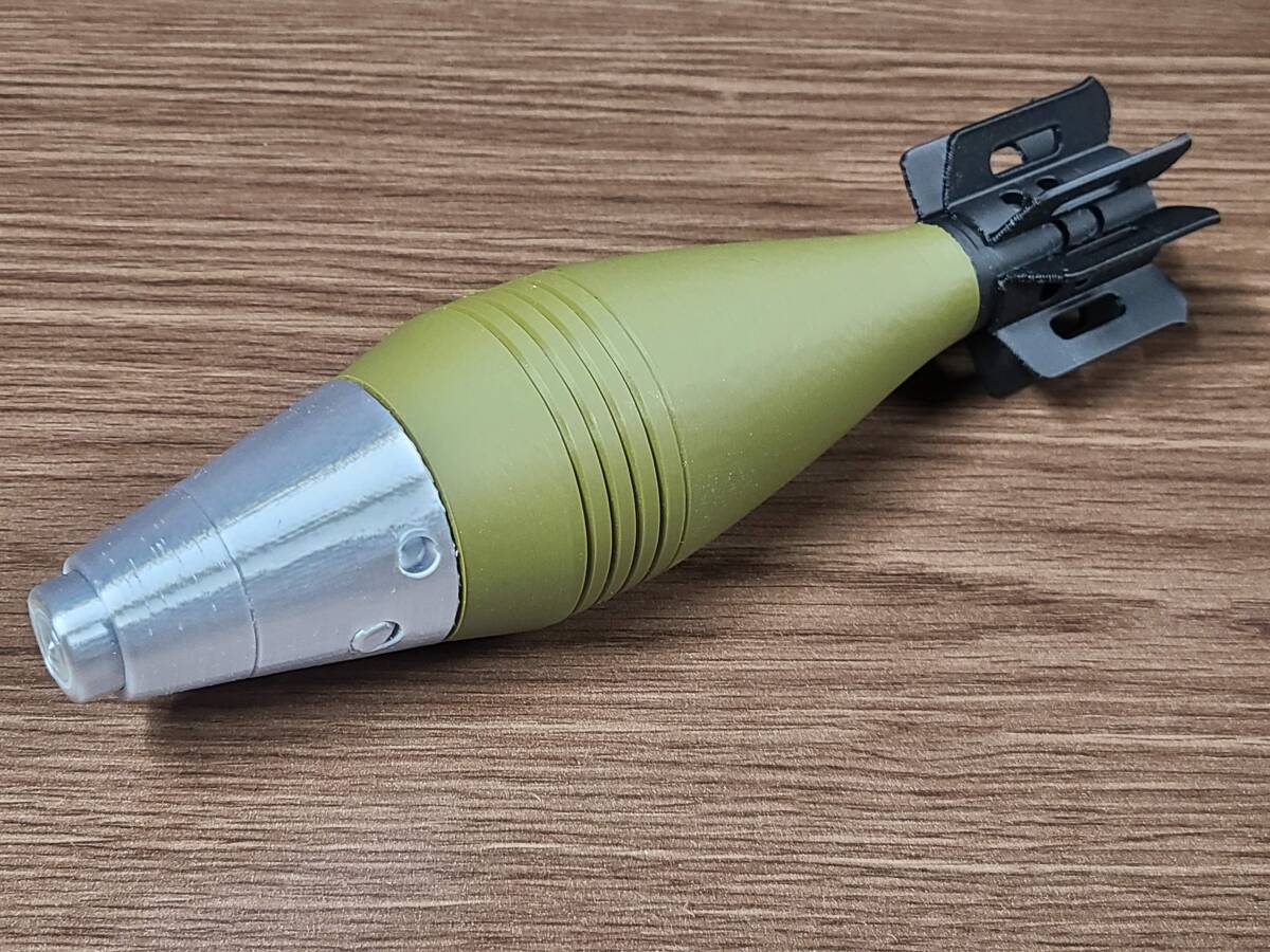 米軍 M49A2 60mm 迫撃砲弾 3Dプリンター製 ダミーモデル M2迫撃砲