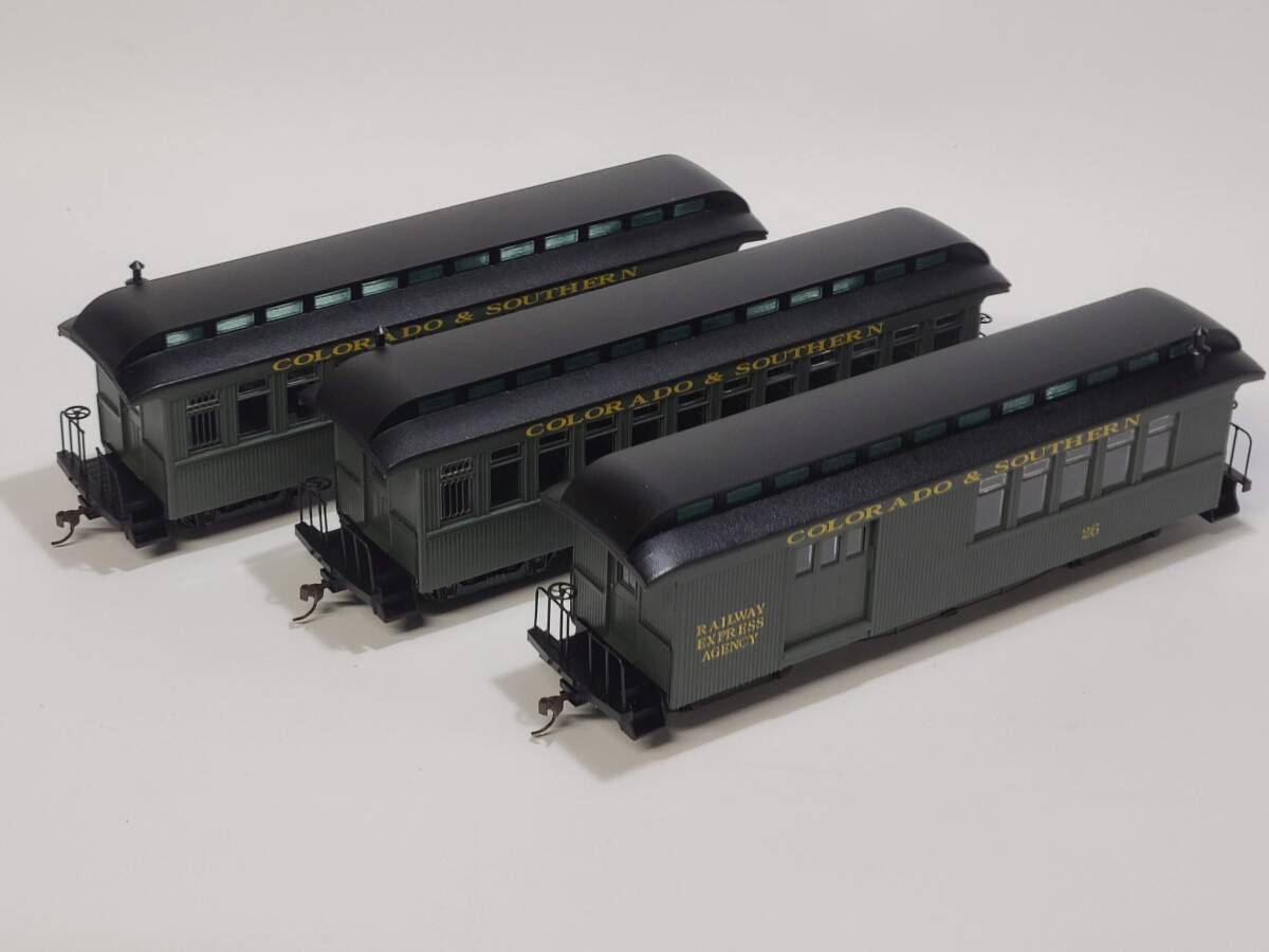 On30ゲージ Bachmann Spectrum 客車 3両セット COLORADO&SOUTHERN　バックマン スペクトラム