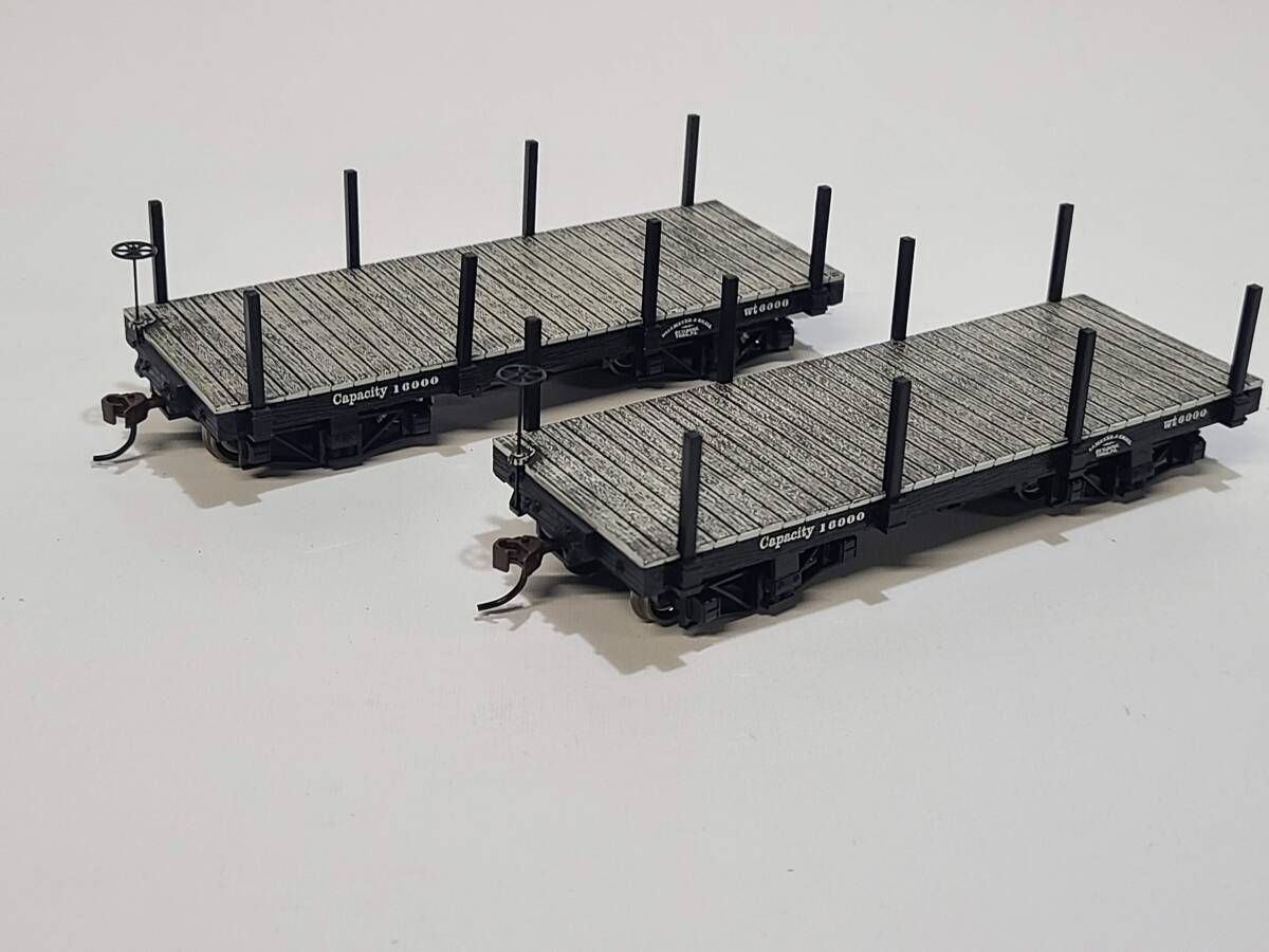 On30ゲージ Bachmann Spectrum 平貨車 2両セット　バックマン スペクトラム