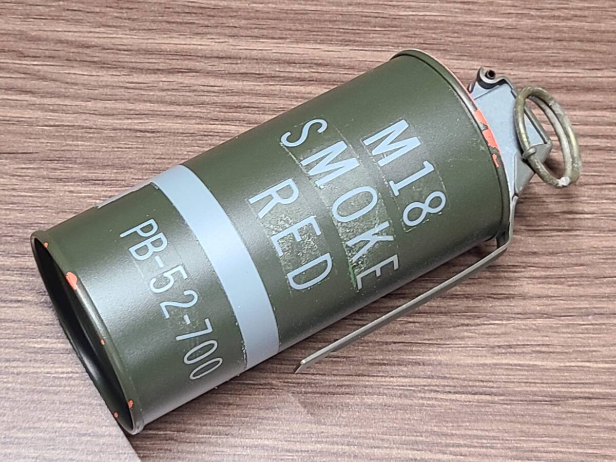 G&G M18 スモークグレネード レッド リペイント品　米軍 ベトナム戦争 NAM戦 ②