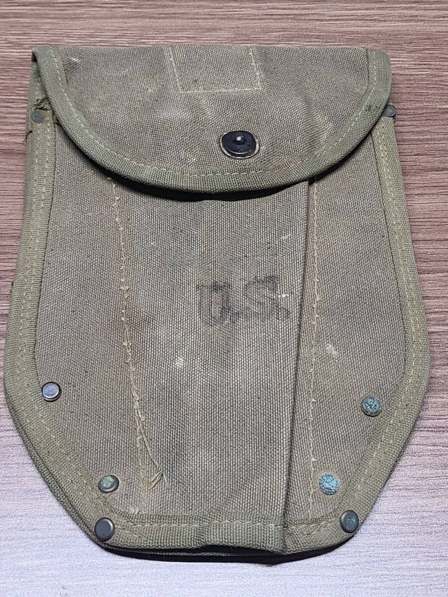 米軍 ベトナム戦争 実物放出品 M1943 エントレンチングツールカバー OD色　アメリカ軍 M43 NAM戦 海兵隊 USMC スコップ シャベル エンピ