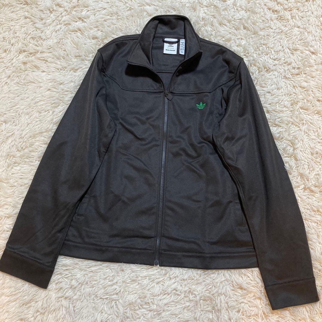 未使級 adidas WALES BONNER XL バイ ウェールズボナー アディダス トラックジャケット コラボ ジャージ ロゴ ブルゾン ブラウン　