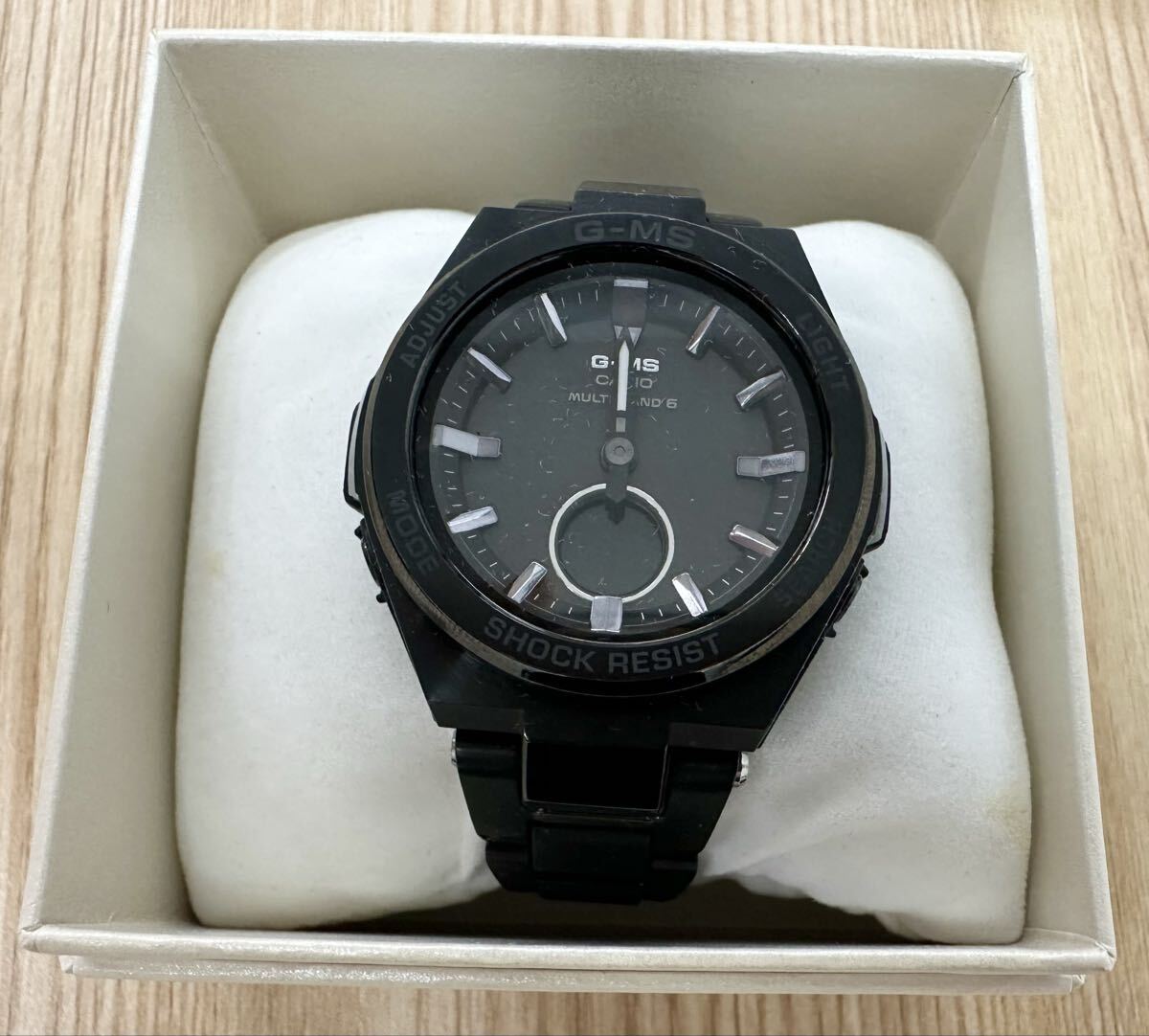 【美品】CASIO Baby-G G-MS MSG-W200CG タフソーラー マルチバンド6 ブラック