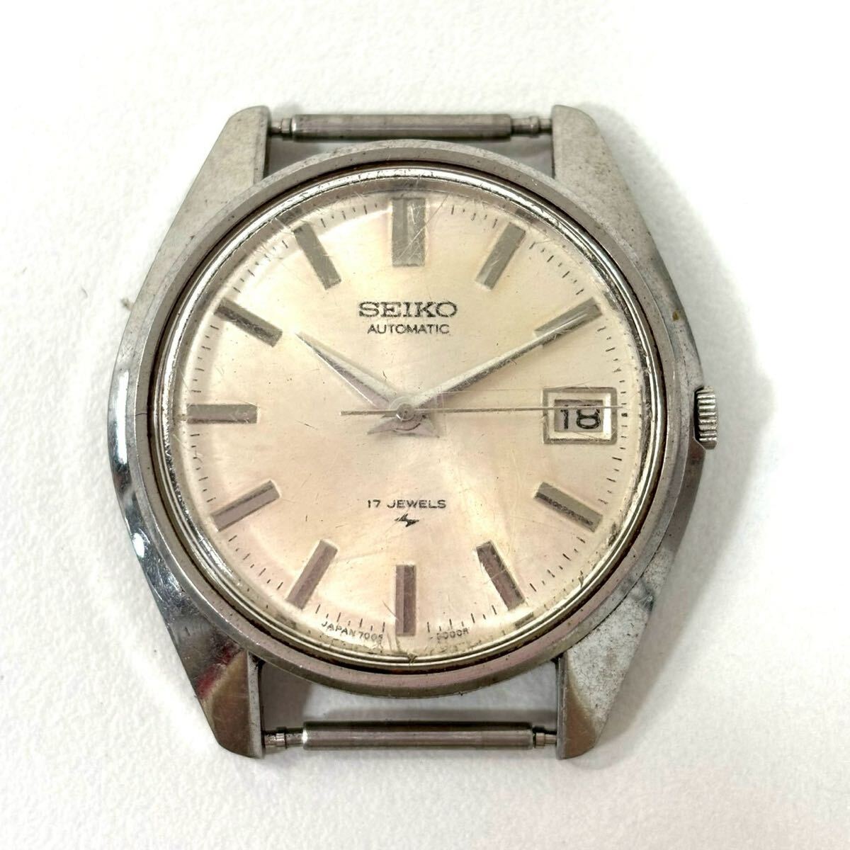 【ジャンク品】SEIKO セイコー 7005-800 メンズ 腕時計 フェイスのみ 自動巻き 17石 3針 デイト ヴィンテージ IT5T7YJ677HE B0316