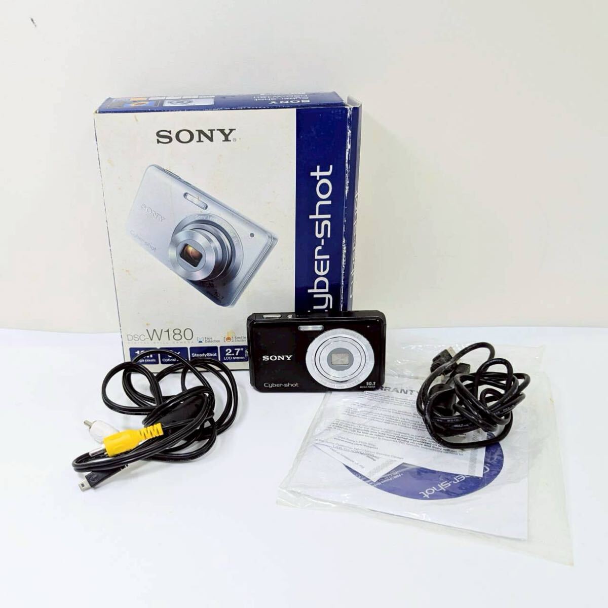 【動作未確認】SONY ソニー Cyber Shot サイバーショット DSC-W180 ブラック デジタルカメラ デジカメ コンデジ ITGGL6NMAV0Q A0323
