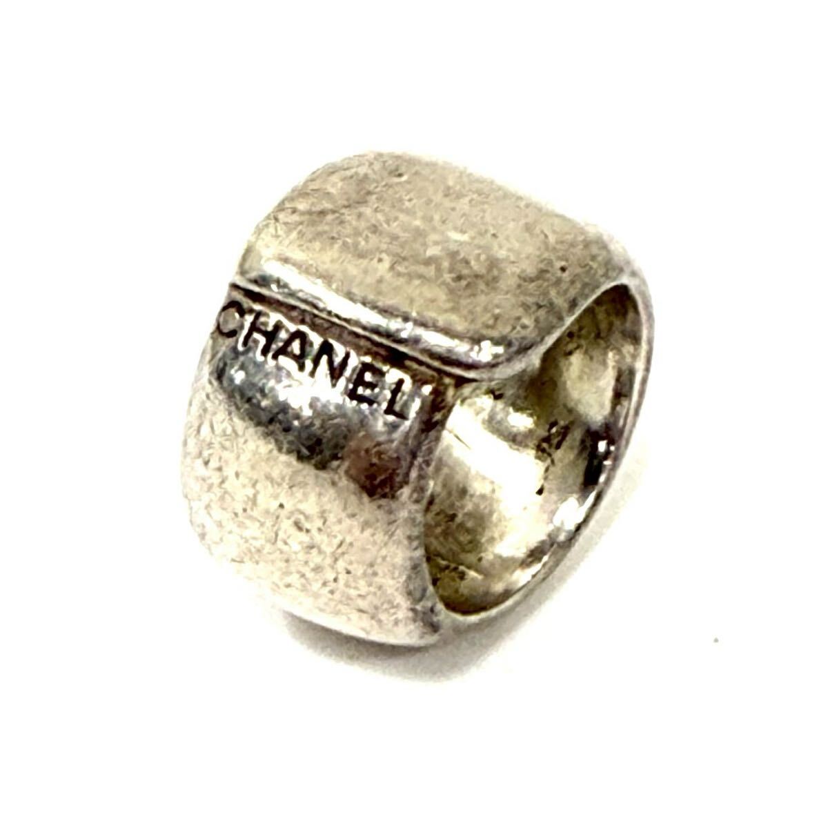 CHANEL シャネル SV925 シルバー リング 重量約14.4g アクセサリー 指輪 ロゴ ヴィンテージ IT5ZB8071EAQ F0330