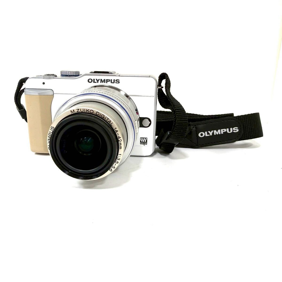 【動作未確認】OLYMPUS オリンパス PEN LITE E-PL1 ペンライト ミラーレス 一眼レフカメラ M.ZUIKO DIGITAL 14-42mm ITAYS9CYNOSG A0330