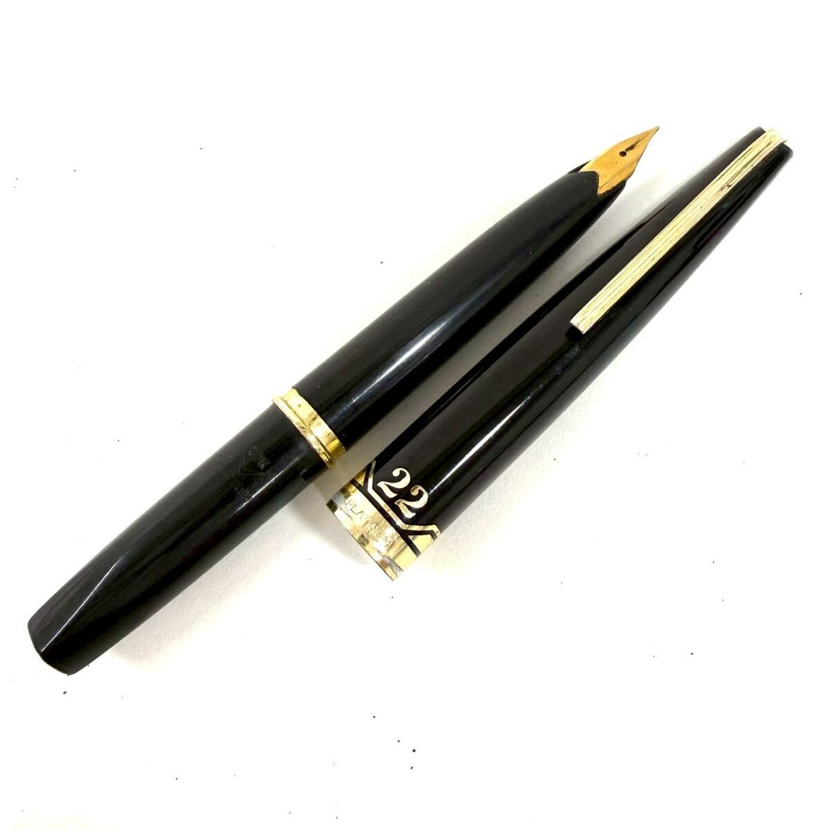 【筆記未確認】PLATINUM 22 プラチナ 万年筆 ペン先22K 22金 アンティーク 筆記用具 文房具 ITKV7OBQ0V80 F0330