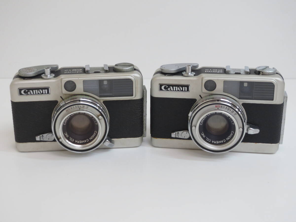 (a-3)　Canon　キャノン　demi EE17 / SH 30㎜ 1:1.7　フィルムカメラ　2点セット