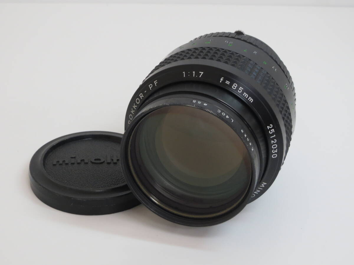 (a-19)　MINOLTA　ミノルタ　MC ROKKOR-PF 1:1.7 f=85㎜　レンズ