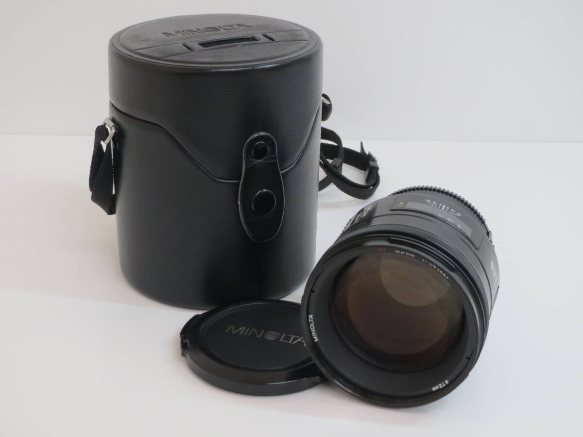 (a-20)　MINOLTA　ミノルタ　AF LENS 85㎜ 1:1.4 (22)　レンズ