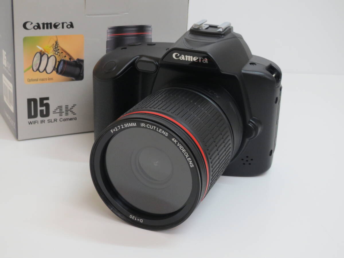 (b-11)　Camera　D5 4K　WiFi IR SLR / F=2.7 2.95MM　デジタルカメラ