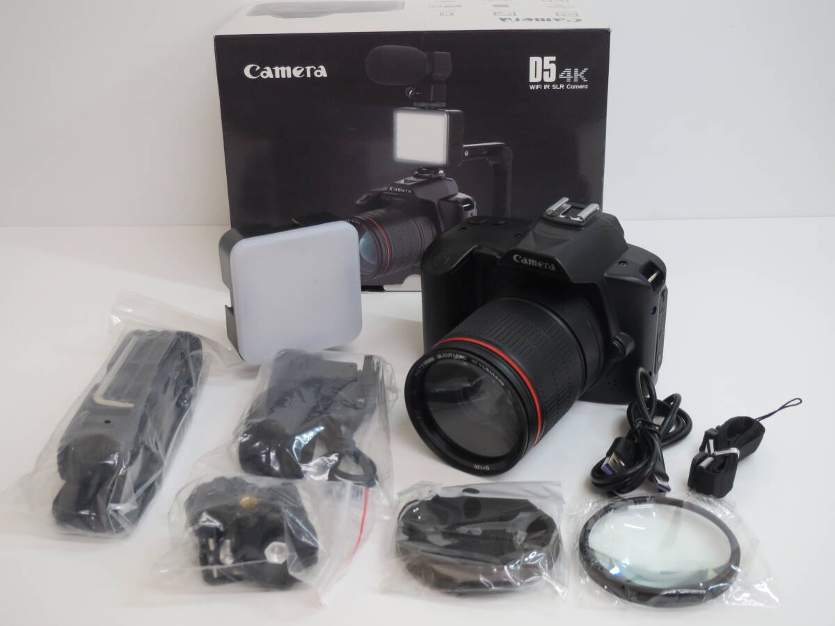 (b-13)　Camera　D5 4K　WiFi IR SLR　SUIT EDITION / F=2.7 2.95MM　デジタルカメラ