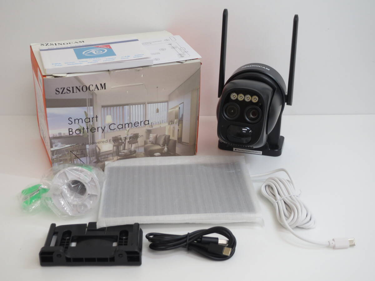 (b-15)　SZSINOCAN　スマートバッテリー　WiFi カメラ　QW6　防犯カメラ/見守りカメラ