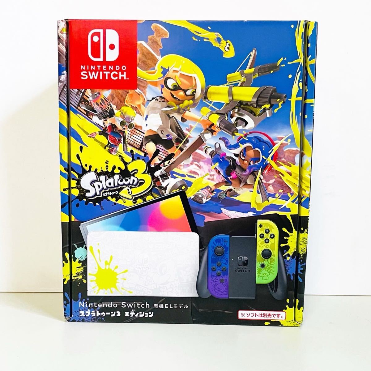 未使用 任天堂Nintendo SWITCH 有機EL スプラトゥーン3 エディション HEG-S-KCAAA 未使用保管品 現状【FD2009】@60