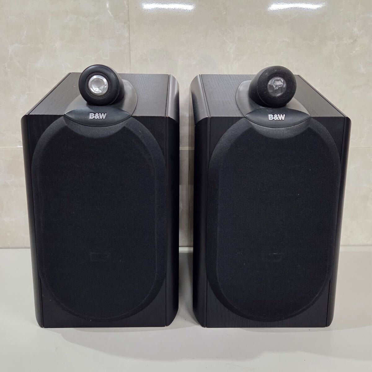 Bowers&Wilkins B&M CDM1NT スピーカー ペア 黒木目 ブラック 120W 8Ω 音響機材 オーディオ機器 音出し確認済み 現状品【FB2246】@160
