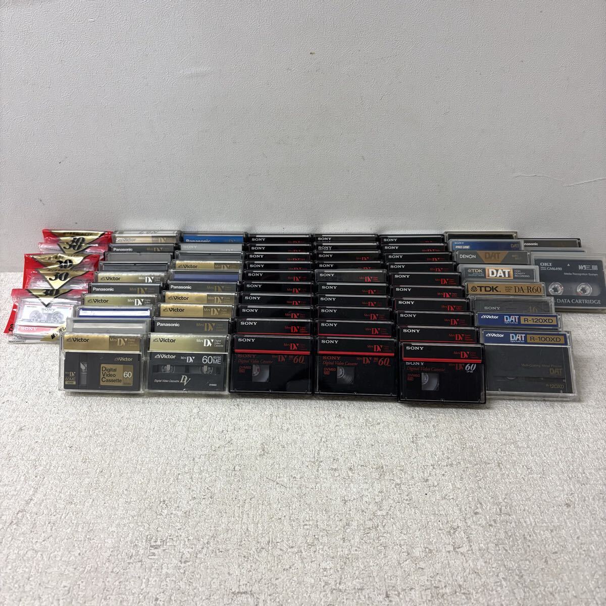 0414B6 未使用あり まとめ★Mini DV DAT 66点セット SONY TDK Panasonic Digital Video cassette