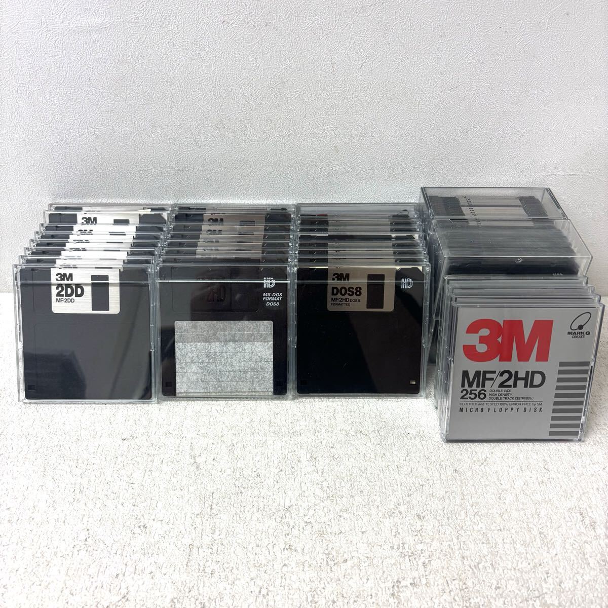 0414C6 まとめ★フロッピーディスク 54点セット MF/2HD 2DD DOS8 3M Konica 3.5インチ