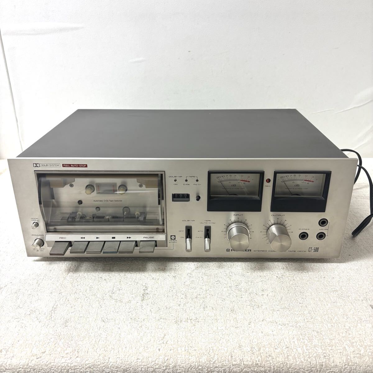 0414I6 PIONEER パイオニア ステレオカセットテープデッキ CT-500 STEREO CASSETTE TAPE DECK カセットデッキ オーディオ機器