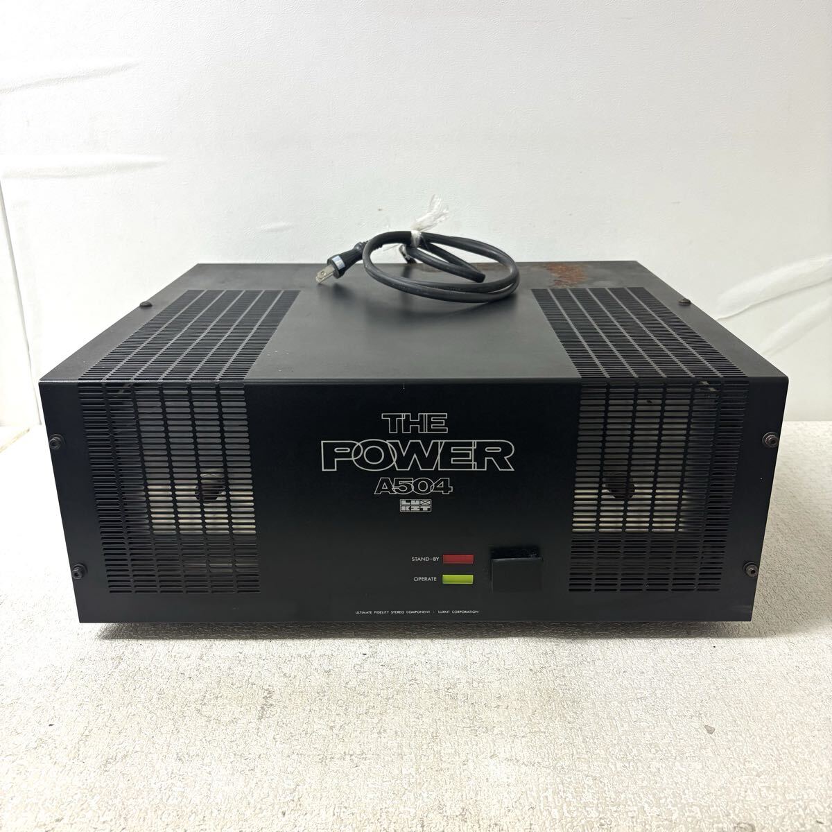 0415A6 LUXKIT ラックスキット THE POWER パワーアンプ A504 オーディオ機器 アンプ LUXMAN ラックスマン