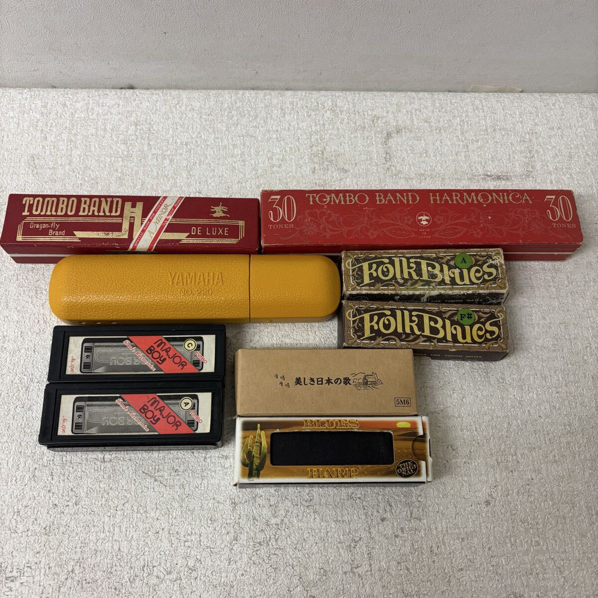 0415H6 まとめ★ハーモニカ 9点セット YAMAHA ヤマハ TOMBO トンボ 楽器