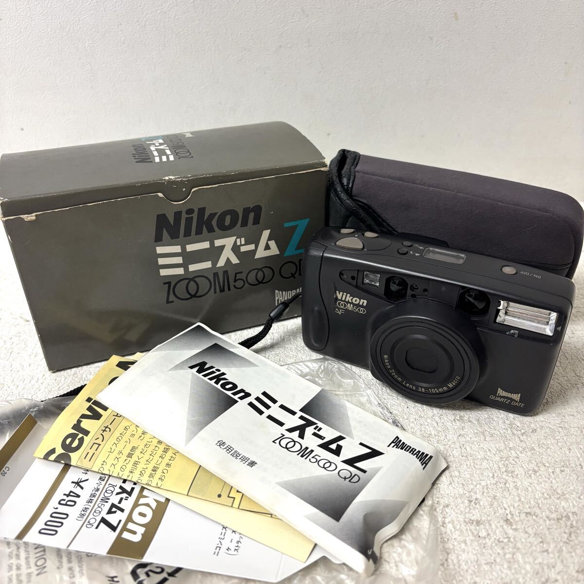 0415O6 Nikon ニコン コンパクトフィルムカメラ ミニズーム Z ZOOM 500 QD PANORAMA