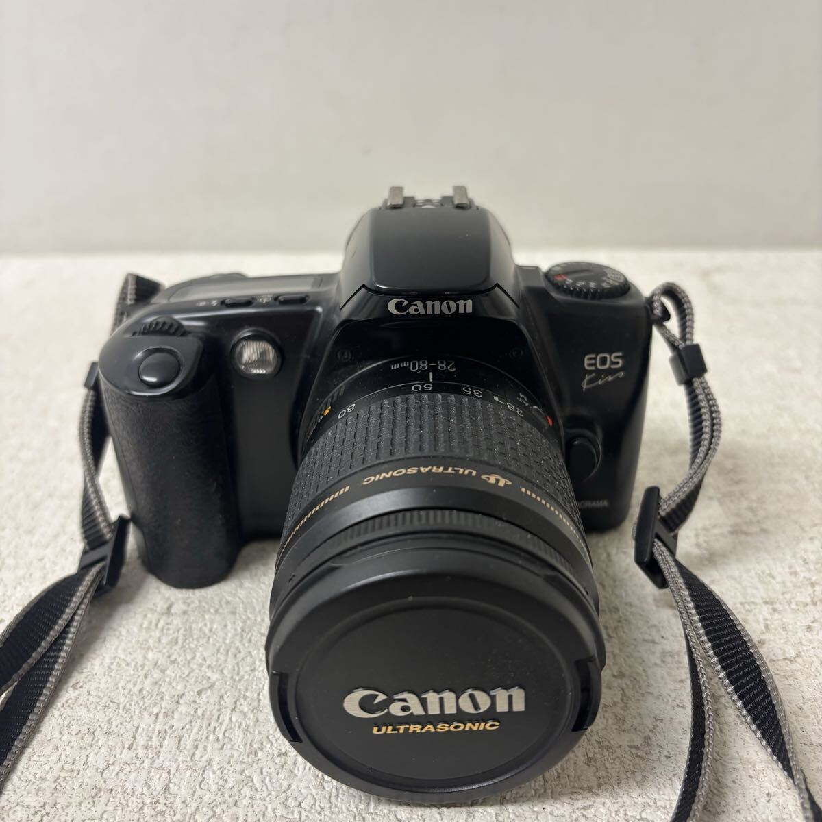 0415Q6 Canon キャノン 一眼レフ フィルムカメラ EOS Kiss PANORAMA イオス キス LENS レンズ EF 28-80mm 1:3.5-5.6 Ⅲ 3
