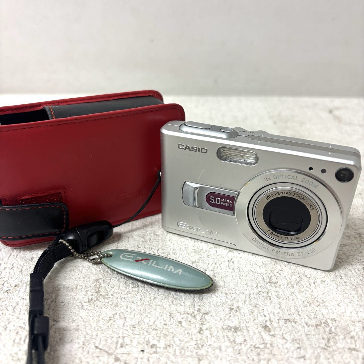 0416B6 CASIO カシオ コンパクトデジタルカメラ EXILIM エクシリム EX-Z50 シルバー 銀 