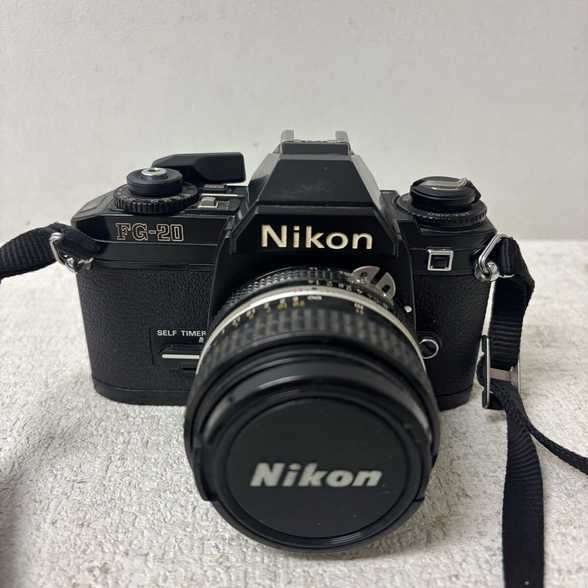 0419F6 Nikon ニコン 一眼レフ フィルムカメラ FG-20 レンズ LENS NIKKOR 50mm 1:1.4 ニッコール