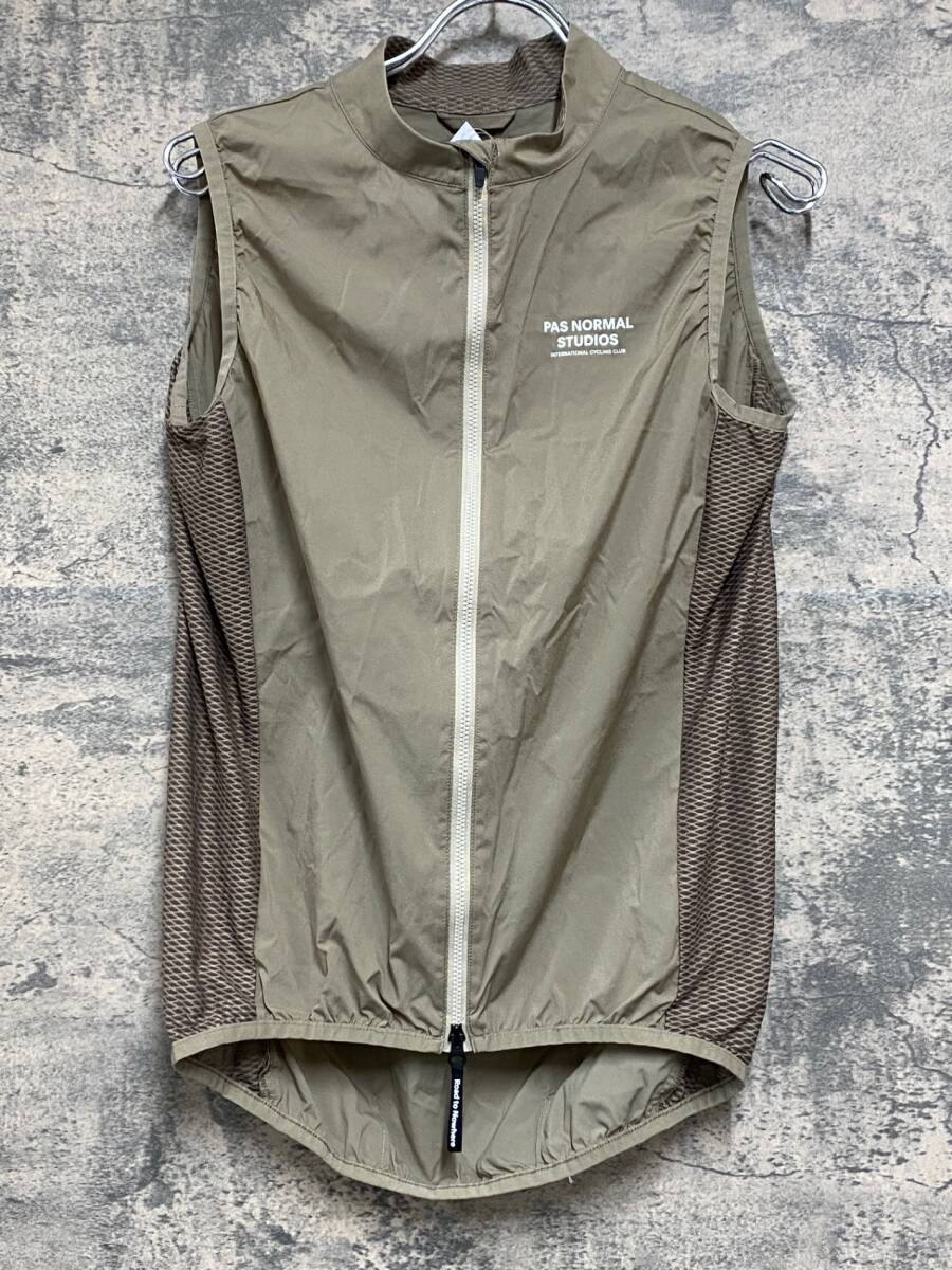 KA597 パスノーマルスタジオ PAS NORMAL STUDIOS STOW AWAY GILET ジレ サイクルベスト ベージュ L