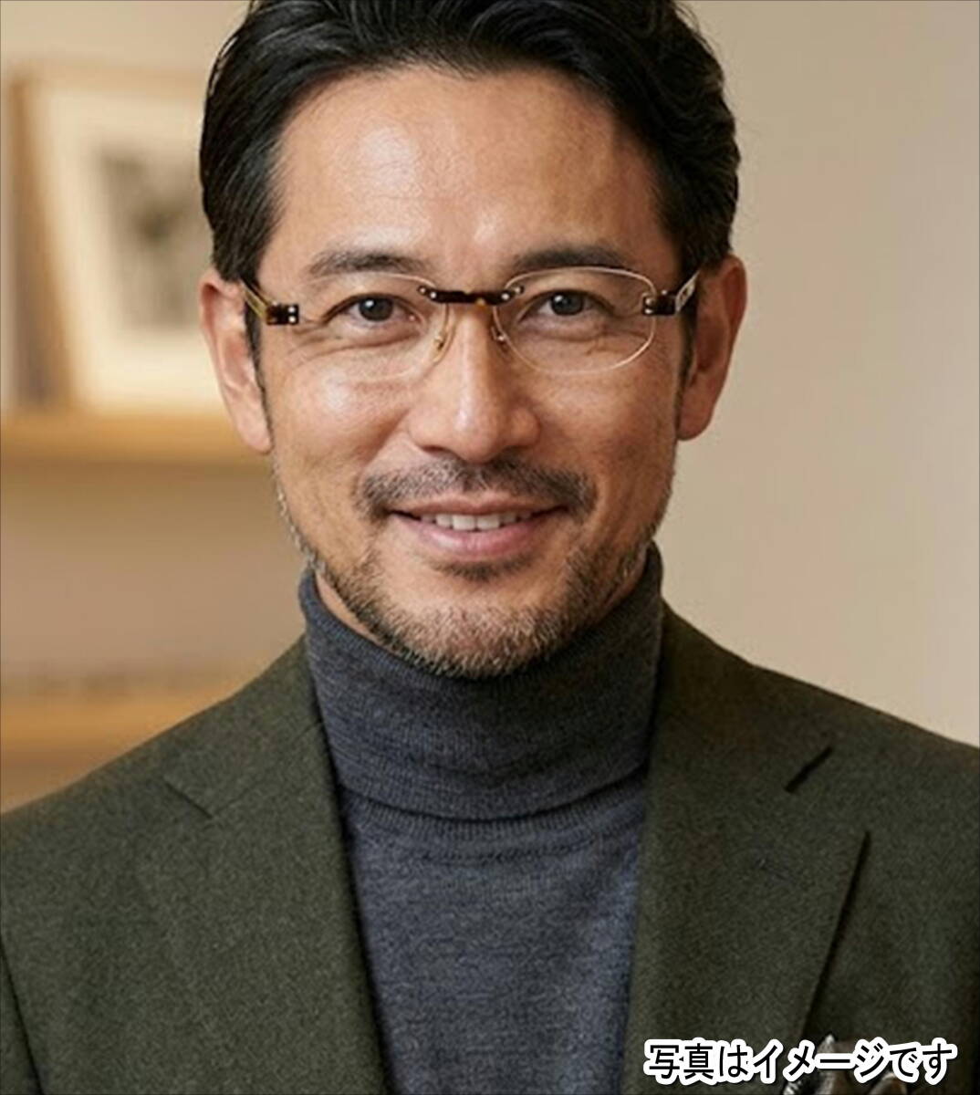 激レア Holz 4ポイント フチなし/0-004/　HAND MADE ブラウンデミ 52□18 ヴィンテージ 新品未使用 現品限り