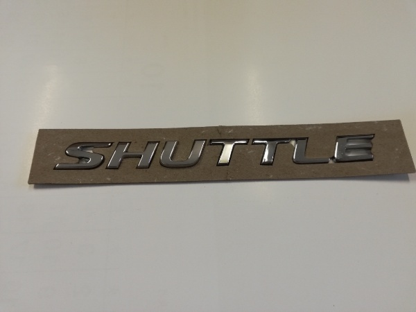 ホンダ シャトル SHUTTLE 純正シルバーメッキ エンブレム 75722-TD4-003 貼り付け台紙付き 送料無料