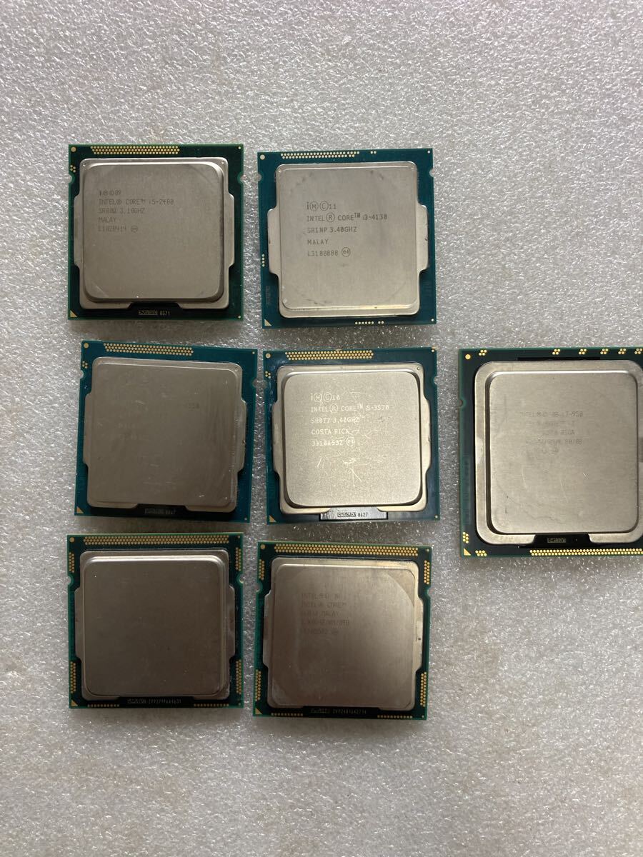 CPU CORE インテル i7 i5 i3 【7点セット】動作未確認