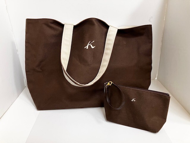 ☆KITAMURA キタムラ トートバッグ ハンドバッグ キャンバス ポーチ付き ブラウン色☆