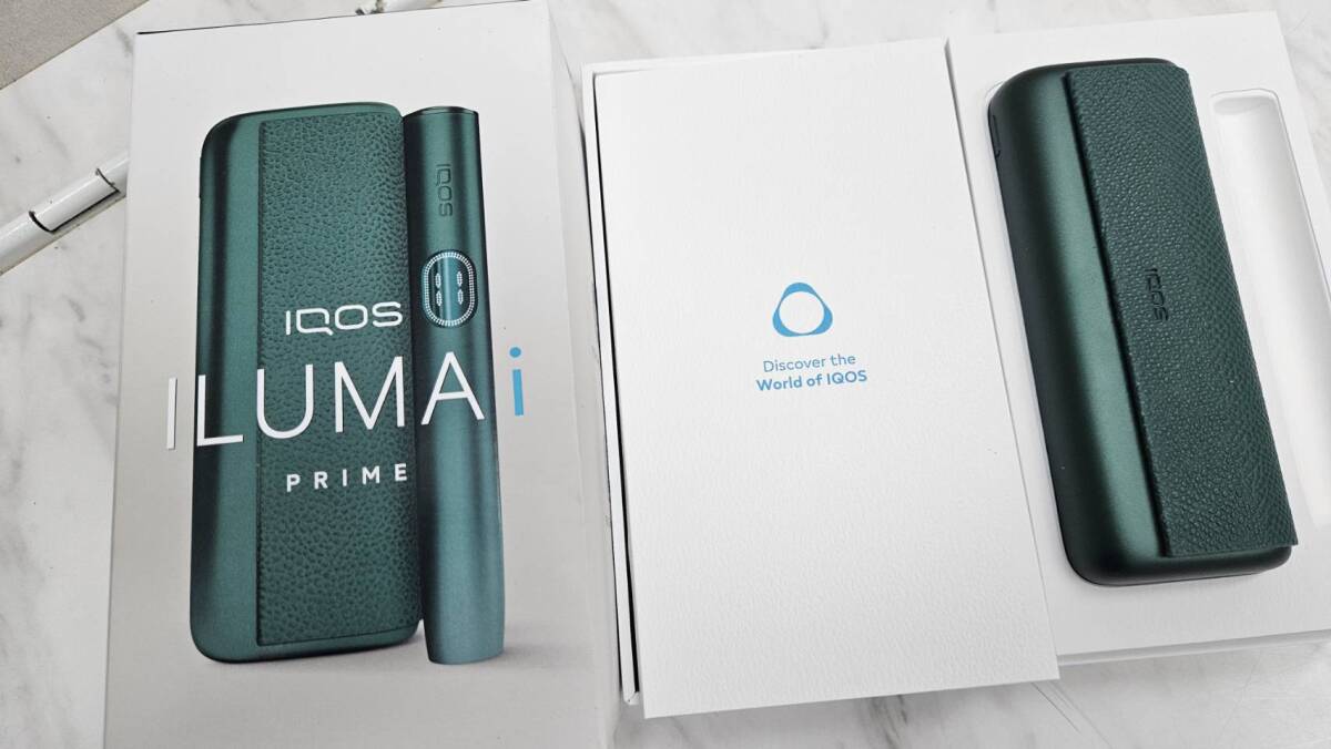 【F15850】IQOS ILUMAi 中古 通電確認〇 現状品　グリーン ジャンク品