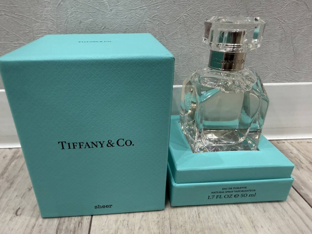 【FI2103】 【 Tiffany&Co. 】 50ml ほぼ満タン sheer ティファニー&コー シアー EDT オードトワレ SP スプレー 香水 フレグランス　現状